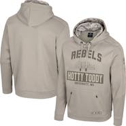COLOSSEUM Men's Colosseum Oatmeal Ole Miss Rebels Big & Tall Operation Hat Trick Battalion Hoodie Sweatshirt