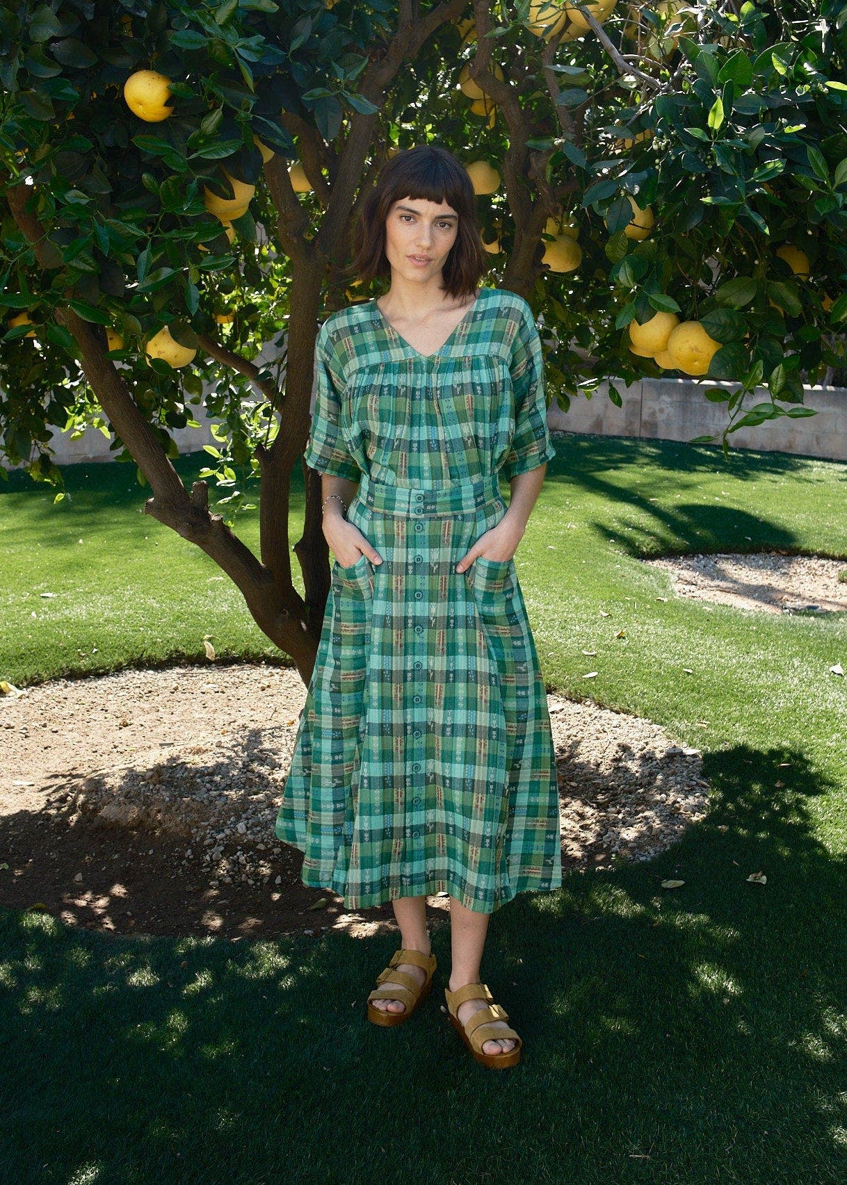 Gertie Skirt Button Front Midi Skirt - image 2