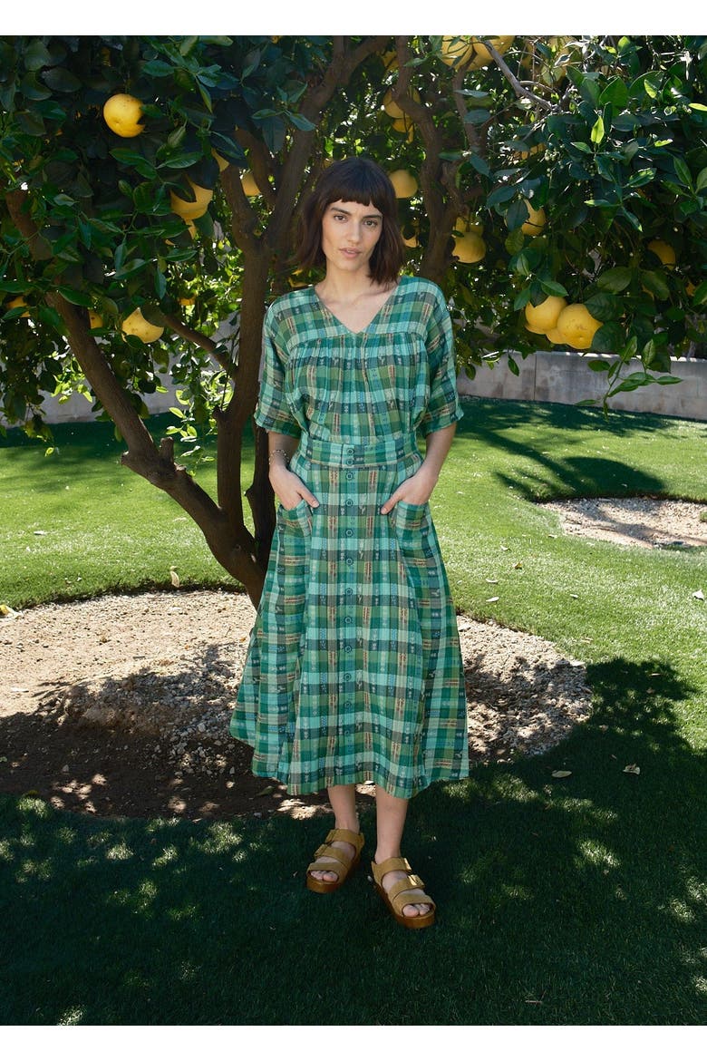 Gertie Skirt Button Front Midi Skirt, Alternate, color, Garden