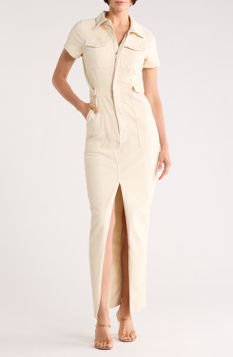 Fit for Success Denim Maxi Dress