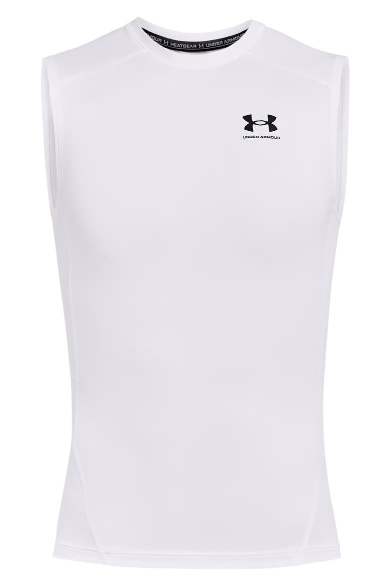 HeatGear® Compression Tank, Alternate, color, WHITE