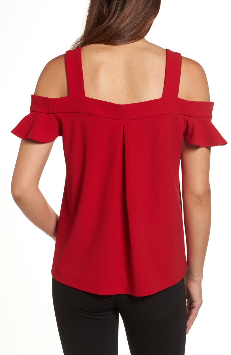 KUT from the Kloth Erika Cold Shoulder Top, Alternate, color, 