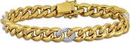 Julianna B. Diamond Curb Link Bracelet 14k