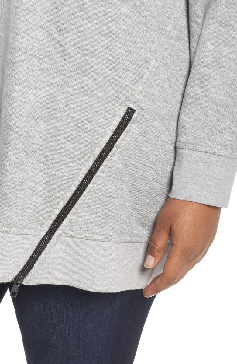 Sejour Zip Hem Sweatshirt, Alternate, color, 