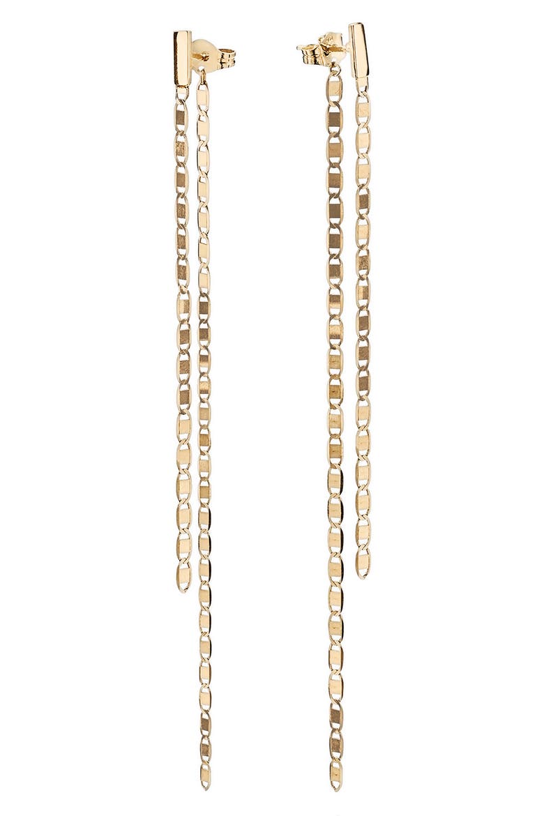Malibu 14K Gold Linear Duster Earrings, Main, color, YELLOW