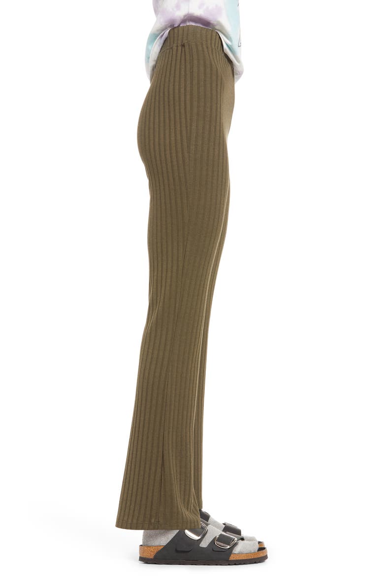 Ribbed Knit Pants, Alternate, color, OLIVE SARMA