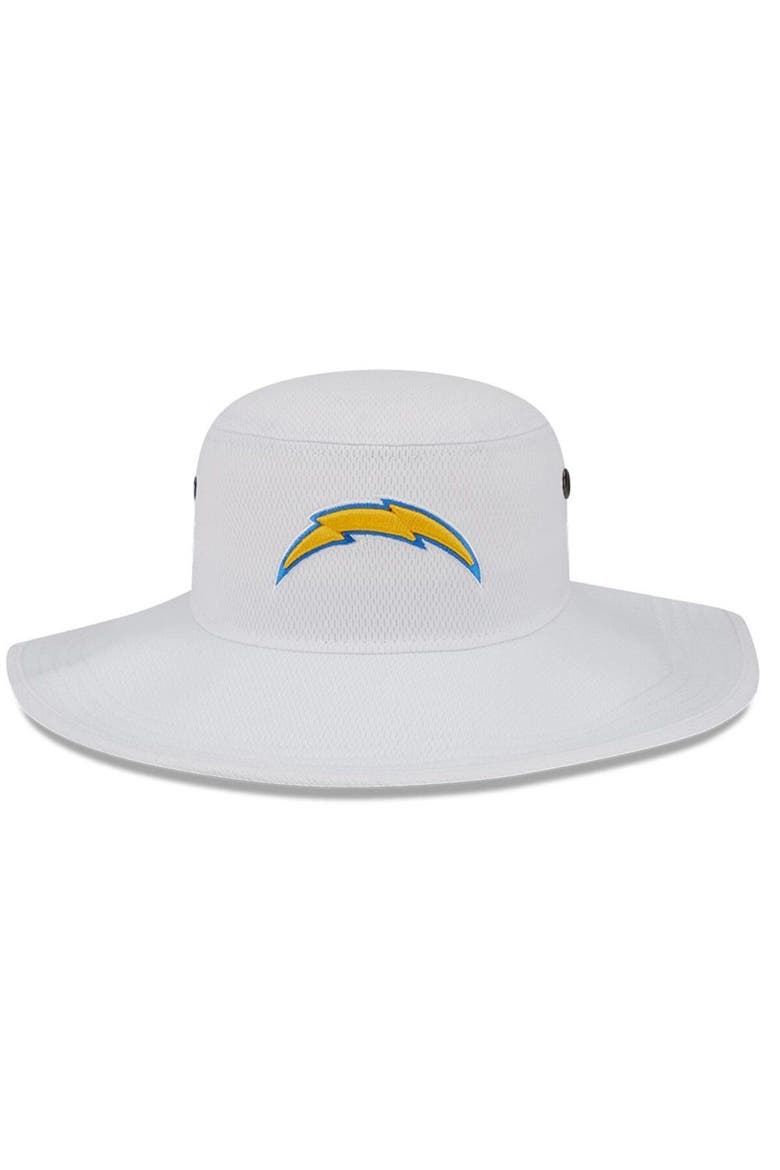 Men's New Era White Los Angeles Chargers 2023 NFL Training Camp Panama Bucket Hat, Alternate, color, White