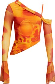 Feners Susurro Print Off the Shoulder Top