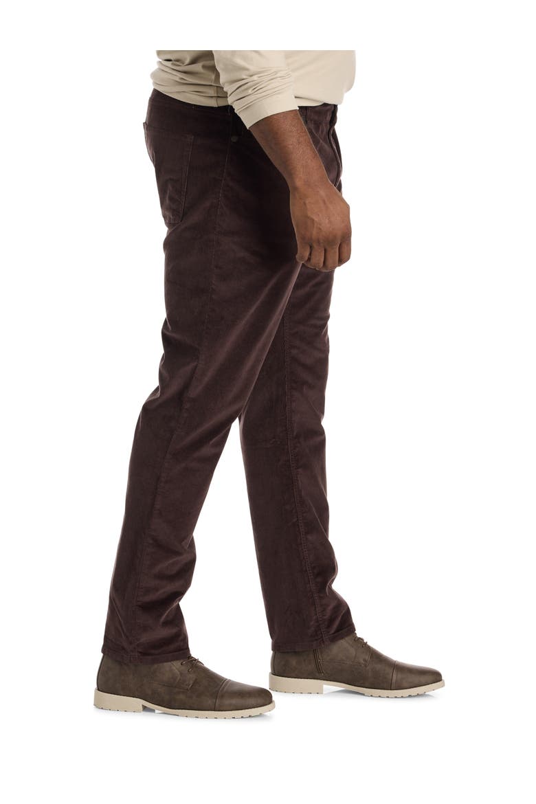 Big & Tall 5-Pocket Comfort Corduroy Pants, Alternate, color, SEAL BROWN