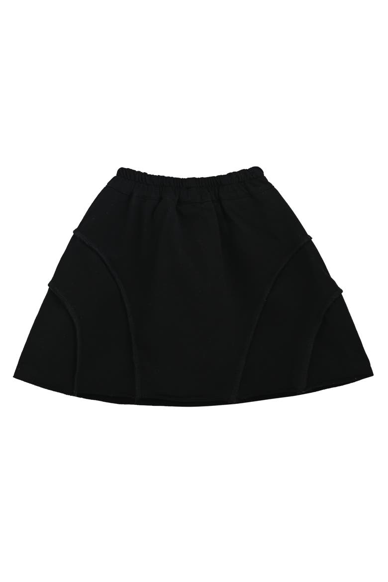 Skirt with Drawstring Waist, Alternate, color, Black