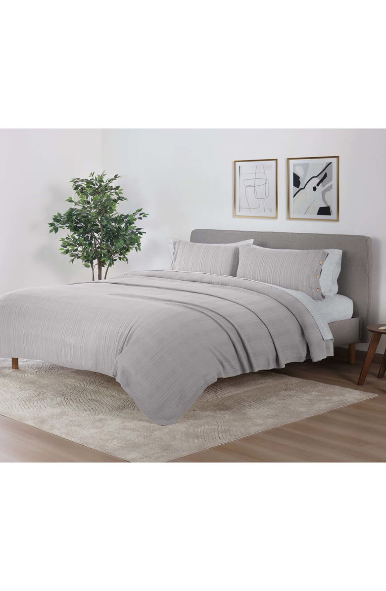 Vellux Malmo Blanket Set, Alternate, color, Warm Grey