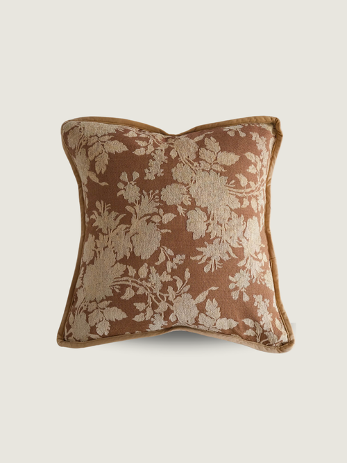 Twenty Third By Deanne Adeline Tapestry Pillow In Brown