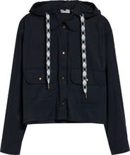 Moncler Hooded Cotton & Nylon Shirt Jacket