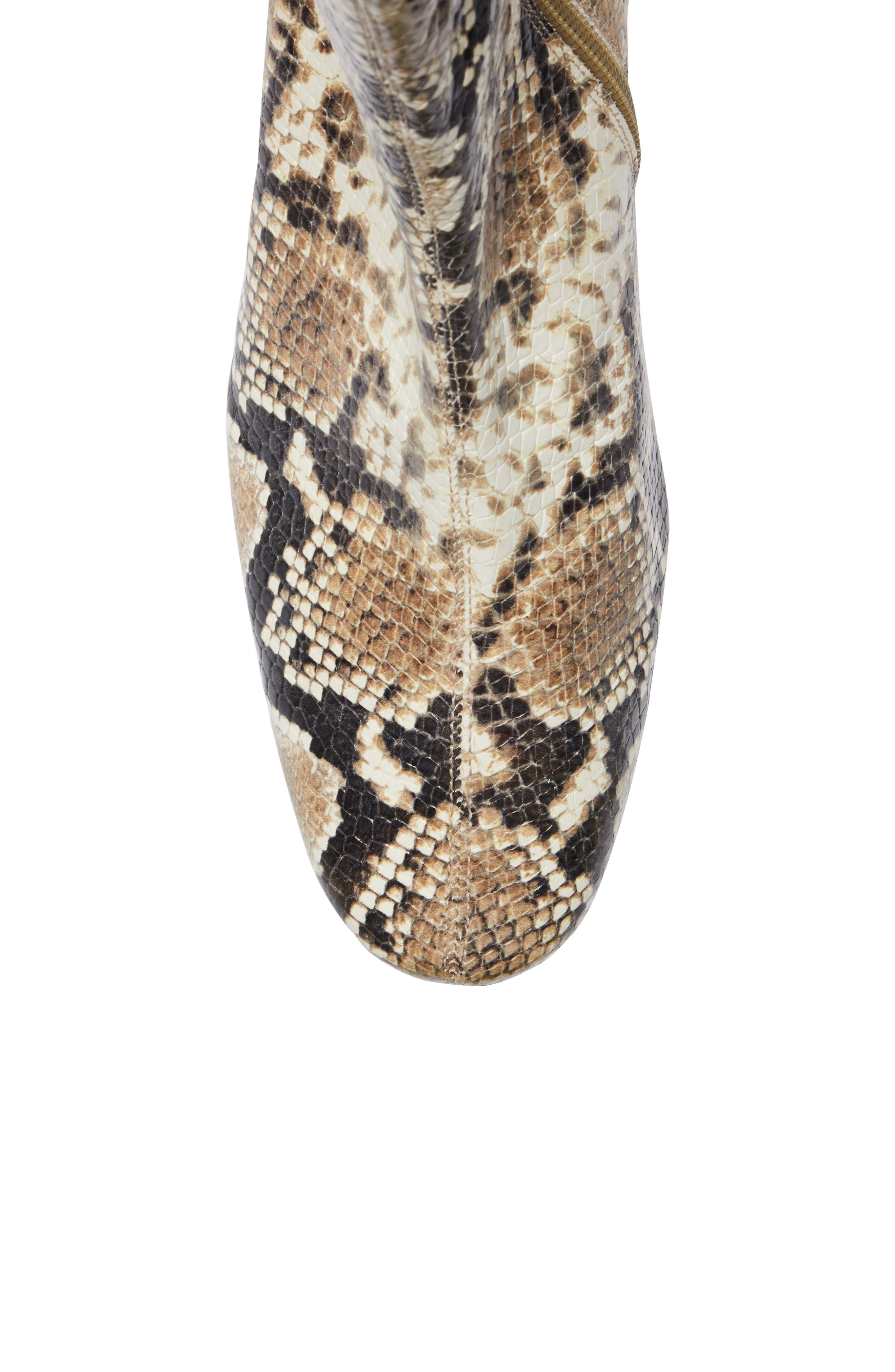 By Far Sofia Snake Embossed Bootie, Alternate, color, 