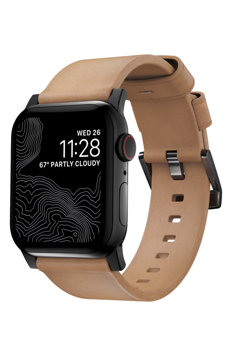 Nomad Modern Leather Apple Watch<sup>®</sup> Strap, Main, color,