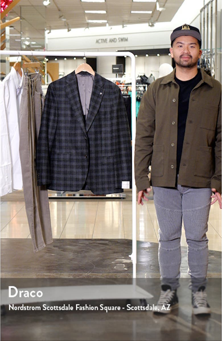 Midland Plaid Wool & Cashmere Sport Coat, sales video thumbnail