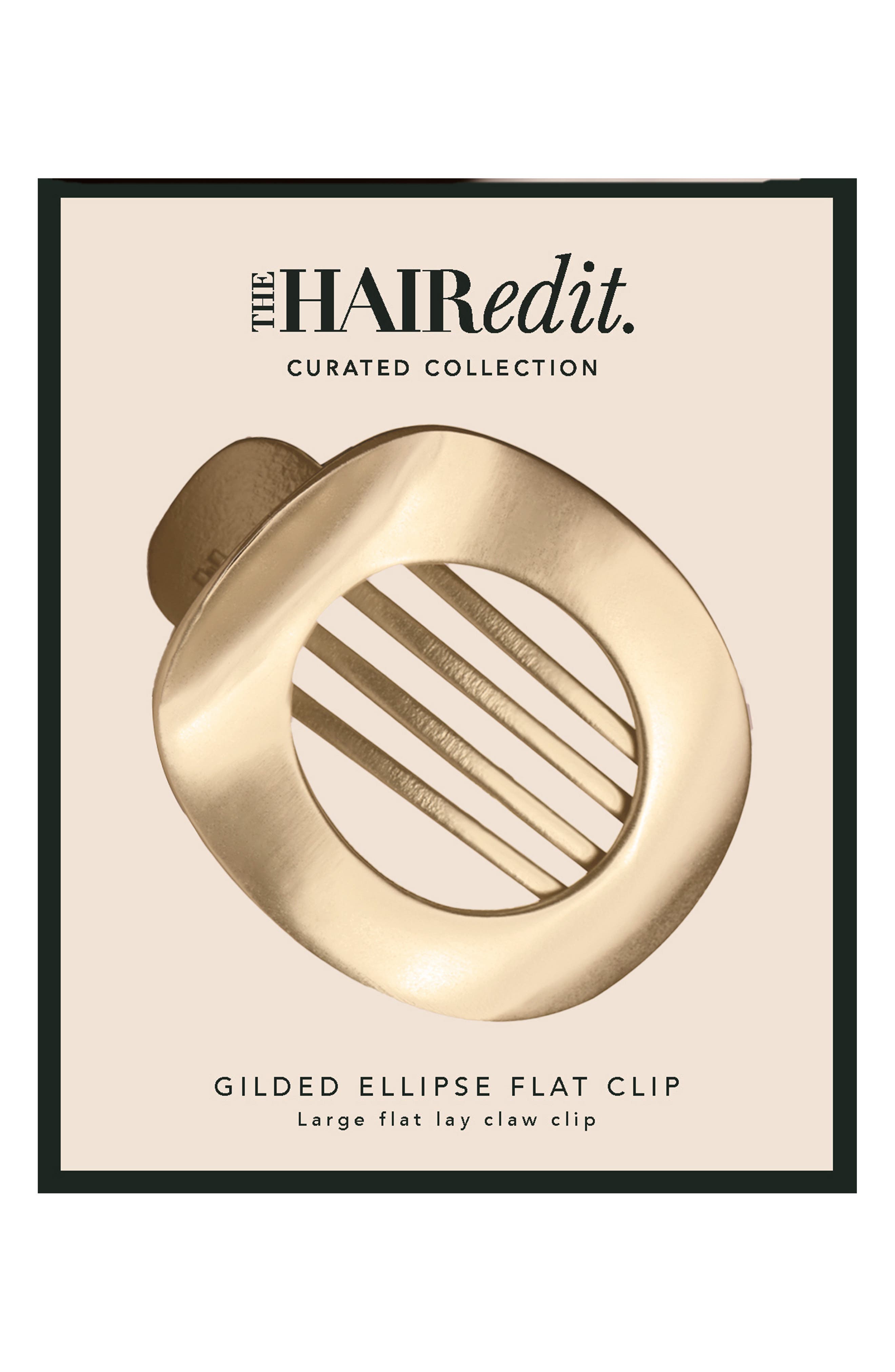 The Hair Edit Gilded Oval Hair Clip