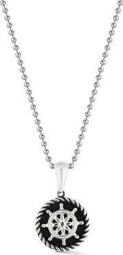 Yield of Men Men's Sterling Silver Anchor Pendant Necklace