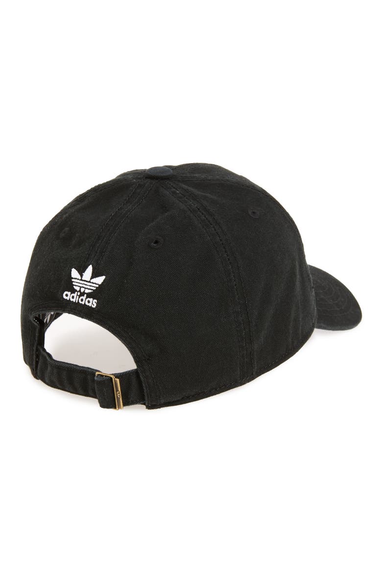 Relaxed Baseball Cap, Alternate, color, BLACK/ WHITE