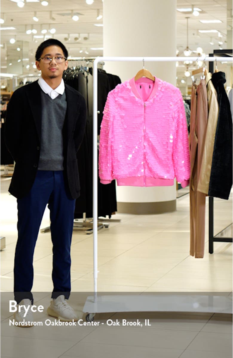 Sequin Bomber Jacket, sales video thumbnail
