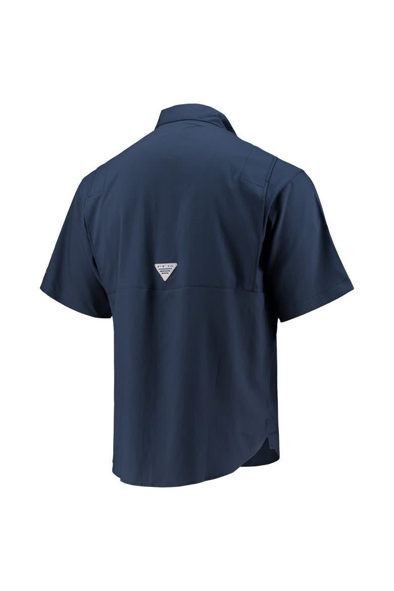 Men's Columbia Navy Dallas Cowboys Tamiami Omni-Shade Button-Down Shirt, Alternate, color, Navy