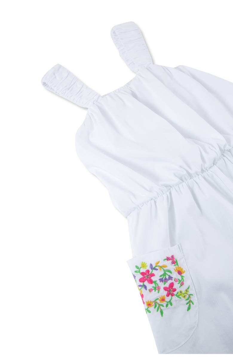 Peek Aren't You Curious Kids' Embroidered Tank Romper, Alternate, color,