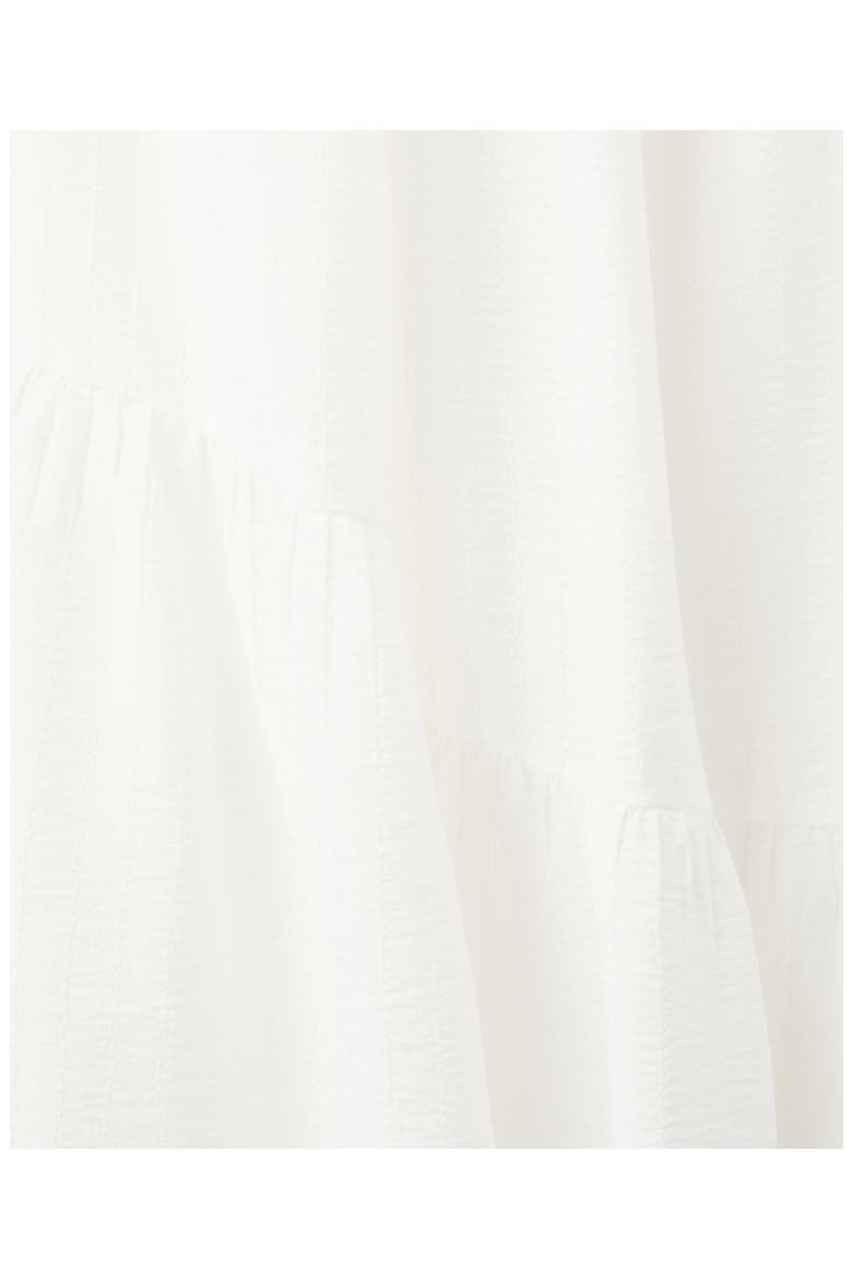 Ruffled A-Line Dress, Alternate, color, WHITE