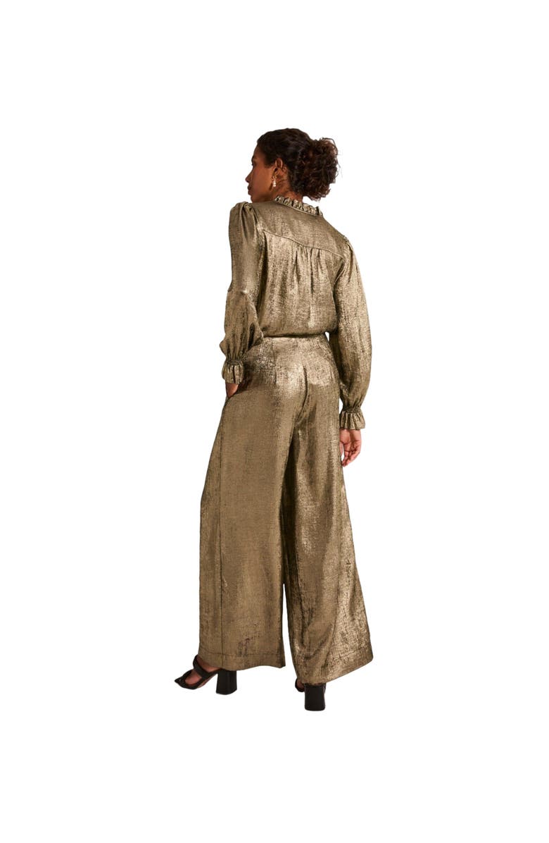 FatFace Women's Sofia Metallic Trousers, Alternate, color, 