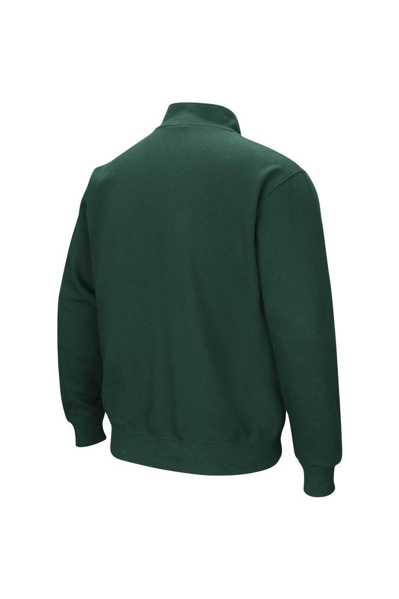 Men's Colosseum Green Michigan State Spartans Big & Tall Tortugas Quarter-Zip Jacket, Alternate, color, Green