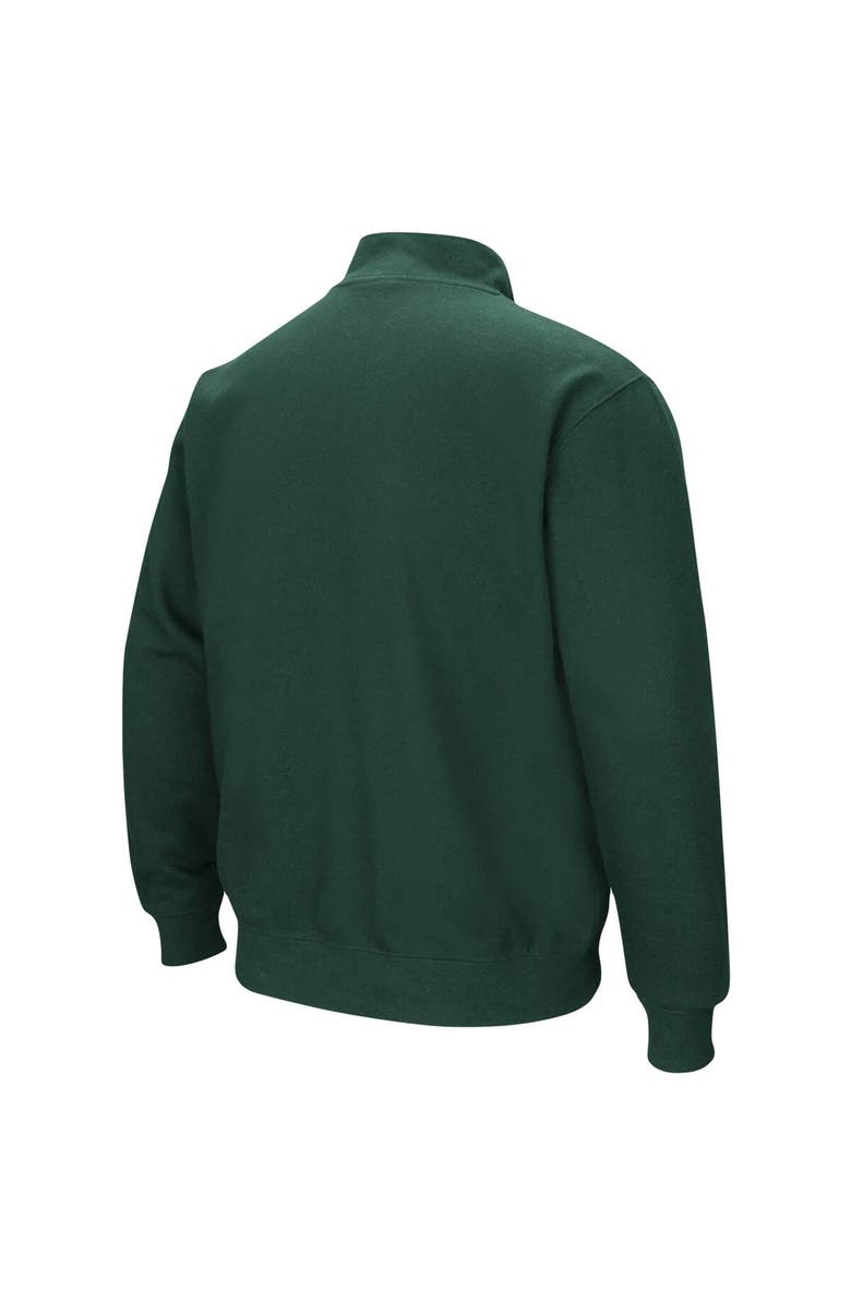 COLOSSEUM Men's Colosseum Green Michigan State Spartans Big & Tall Tortugas Quarter-Zip Jacket, Alternate, color,