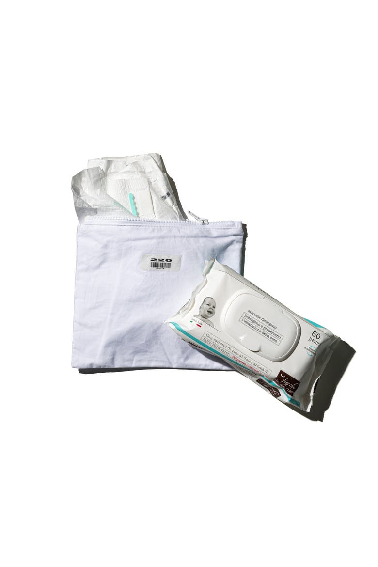 Plain Pouch, Alternate, color, White