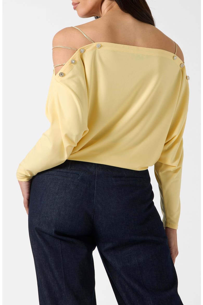 Adri Off the Shoulder Knit Top, Alternate, color, YELLOW