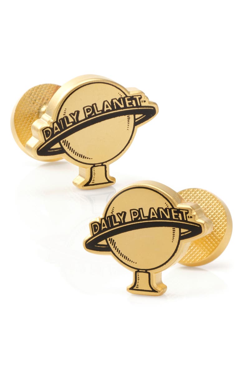 Cufflinks, Inc. Daily Planet Cuff Links, Main, color, Gold