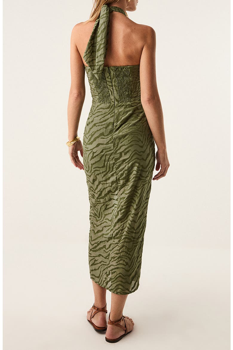 Marilyn Long Cover-Up Dress, Alternate, color, DARK GREEN