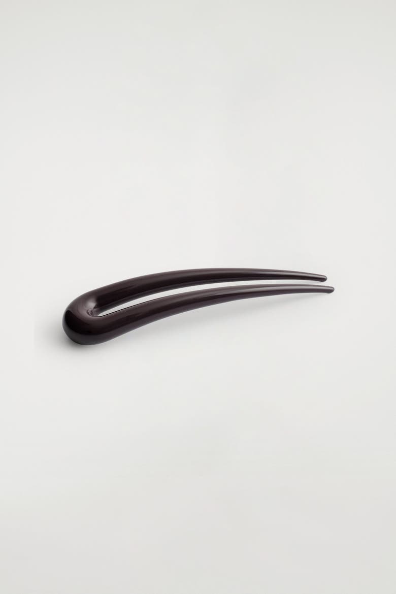 Classic Hair Pin, Alternate, color, DARK BROWN