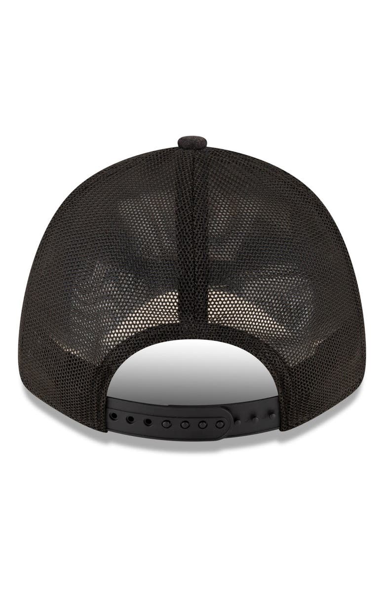 New Era Men's New Era Heather Black San Francisco 49ers Super Bowl LVIII 9FORTY Trucker Adjustable Hat, Alternate, color,