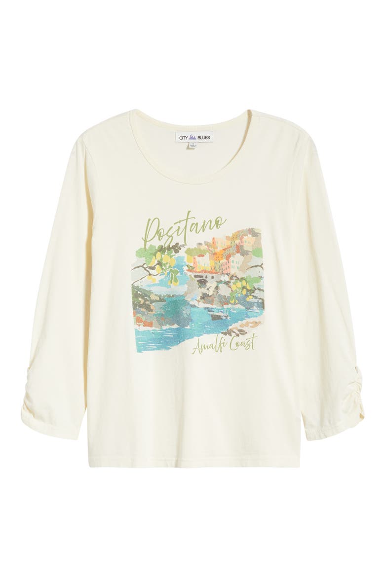 Cotton Graphic T-Shirt, Alternate, color, PARCHMENT