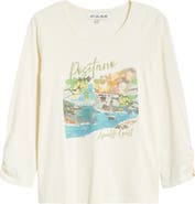 CITY BLUES Cotton Graphic T-Shirt