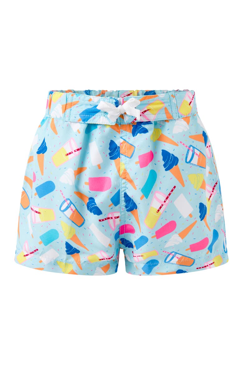 Baby Boys' Ice Cream Swim Shorts, Main, color, Blue