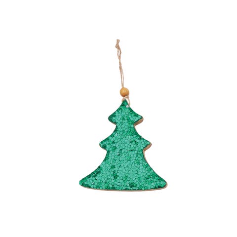 Sequin Green Tree Ornament