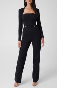 Marciano Sophia Strapless Ponte Jumpsuit