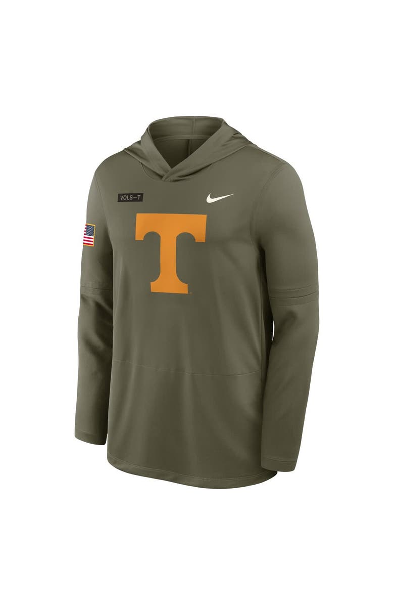 Nike Men's Nike Olive Tennessee Volunteers 2025 Military Appreciation Dri-FIT Long Sleeve Hoodie T-Shirt, Alternate, color, Olive