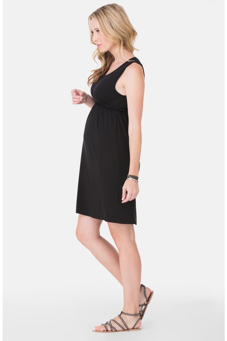 Maternity Tank Dress, Alternate, color, JET BLACK