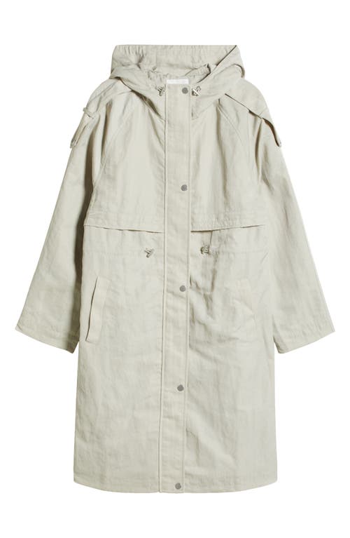 Avec Les Filles Hooded Utility Coat In Cement