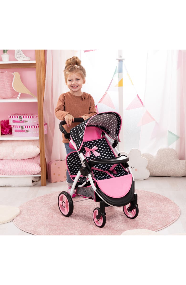 Bayer Design Twin Dolls Stroller, Seats 2 Dolls Up to 18 Inches, Ages 3+, Alternate, color, 