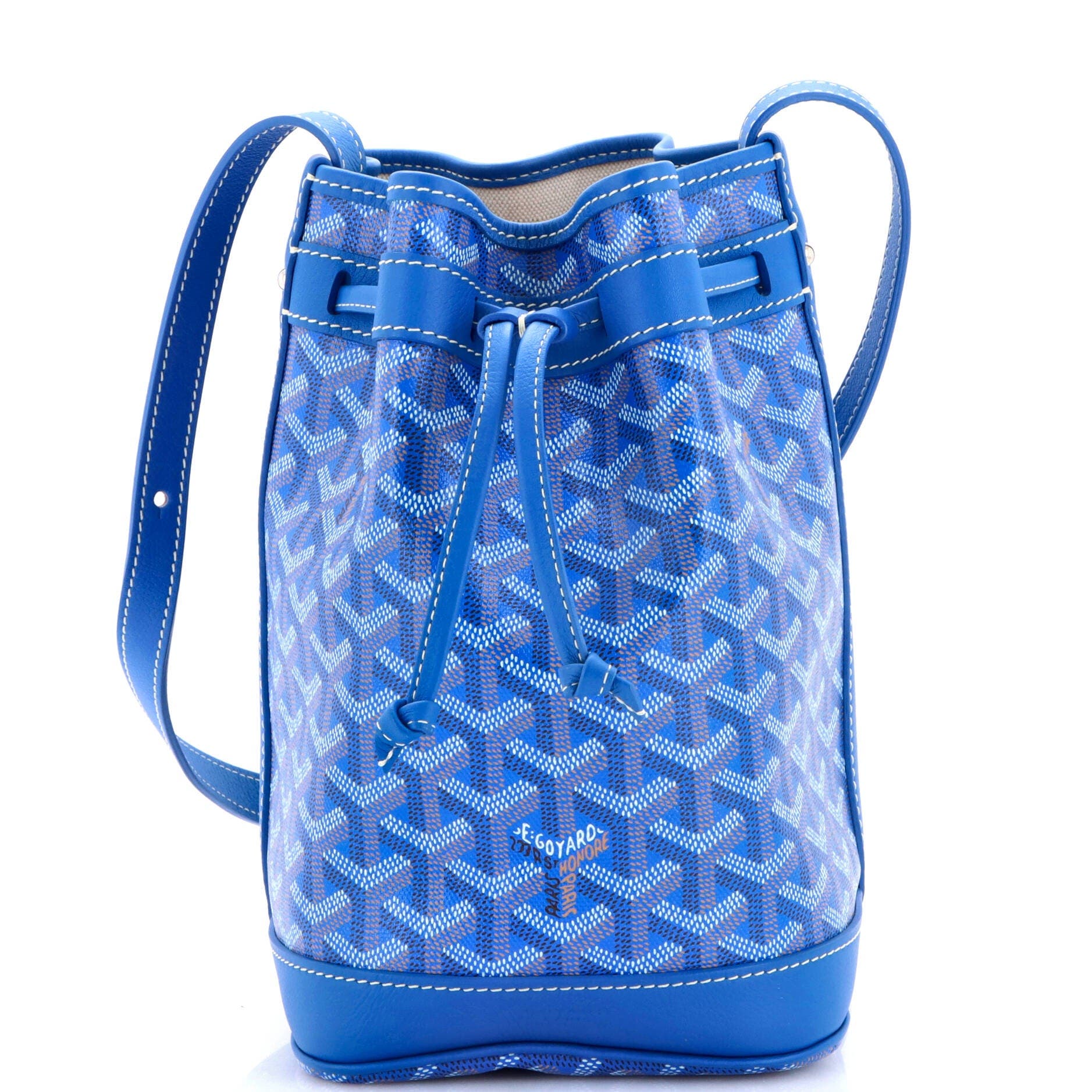 Petit Flot Bucket Bag Coated Canvas PM, Main, color, Blue