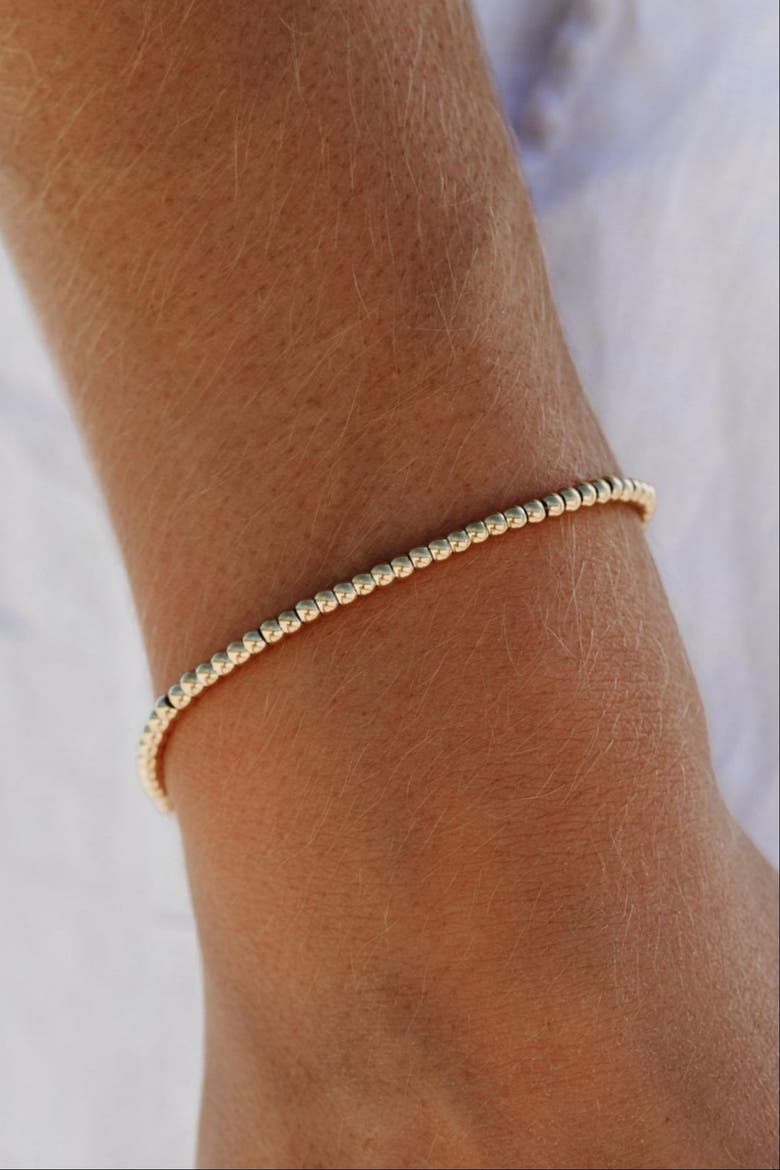 Beaded Bracelet, Alternate, color, Gold