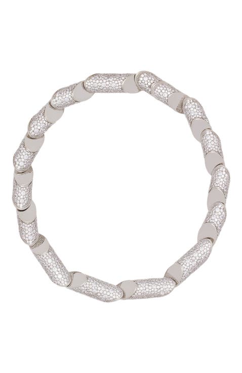 Haute Séquence Rhinestone Necklace