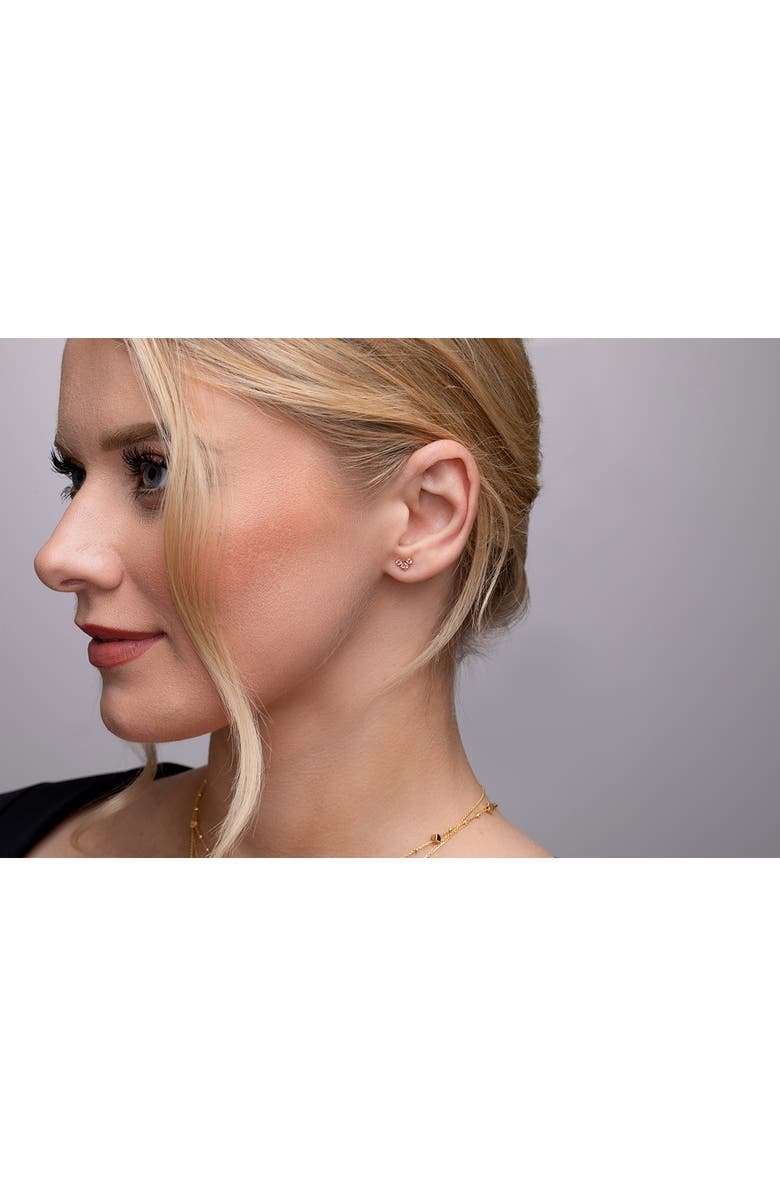 Bony Levy 14K Gold Pink Topaz Stud Earrings, Alternate, color, 14Kyg