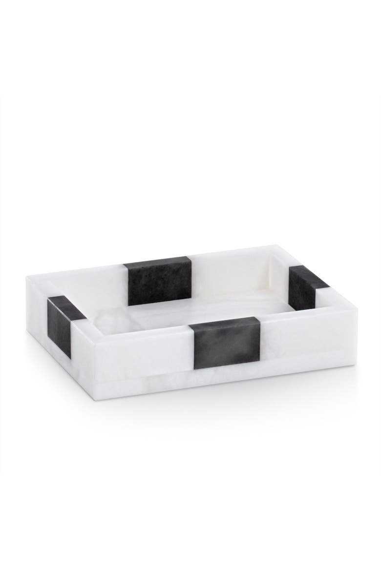 Banda Soap Dish, Alternate, color, WHITE